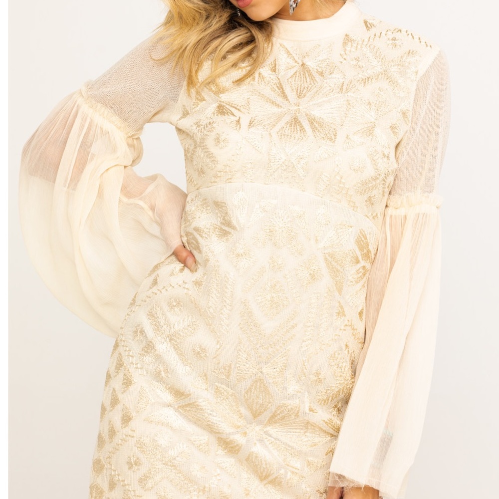 NWT Free People Long Sleeve Cleo Dress